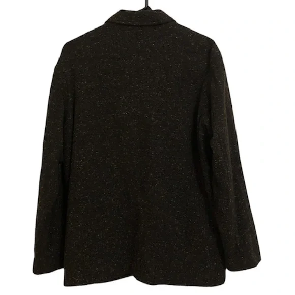 Liz Claiborne Wool Blend Tweed Button-Down Jacket - Picture 2 of 7